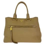 Prada Vintage Pre-owned Laeder totevskor Beige, Dam