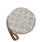 Chanel Vintage Pre-owned Canvas handvskor Beige, Dam