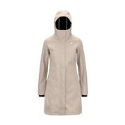 K-Way Stiligt Beige/Blå Jacka Beige, Dam