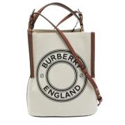 Burberry Vintage Pre-owned Canvas handvskor White, Dam