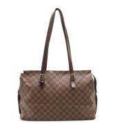 Louis Vuitton Vintage Pre-owned Canvas axelremsvskor Brown, Dam