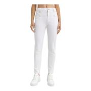 Isabel Marant Vita High Waist Slim Fit Jeans White, Dam