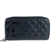 Chanel Vintage Pre-owned Laeder plnbcker Black, Dam