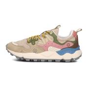 Flower Mountain Beige Låga Sneakers Yamano 3 Multicolor, Dam