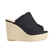 Castañer Svarta Espadriller Kil Sandaler Fatima Black, Dam