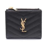 Yves Saint Laurent Vintage Pre-owned Laeder plnbcker Black, Dam