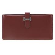 Hermès Vintage Pre-owned Laeder plnbcker Red, Dam