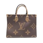 Louis Vuitton Vintage Pre-owned Canvas handvskor Brown, Dam