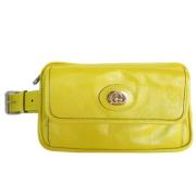 Gucci Vintage Pre-owned Laeder kuvertvskor Yellow, Dam