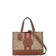 Coach Pre-owned Pre-owned Canvas handvskor Brown, Dam