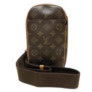 Louis Vuitton Vintage Pre-owned Canvas crossbodyvskor Brown, Dam