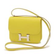 Hermès Vintage Pre-owned Laeder axelremsvskor Yellow, Dam