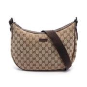 Gucci Vintage Pre-owned Canvas crossbodyvskor Beige, Dam