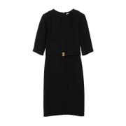 Burberry Svart pennkjol mini klänning Black, Dam