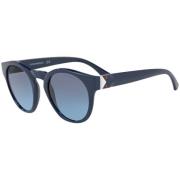 Emporio Armani Blå Acetat Solglasögon för Kvinnor Blue, Dam