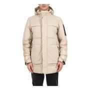 Hugo Boss Vattenavvisande parkas med avtagbar huva Beige, Herr