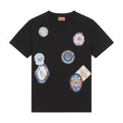 Kenzo Svart bomull T-shirt Resestil Black, Dam