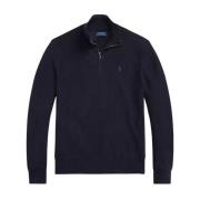 Ralph Lauren Marinblå stickad tröja Regular Fit Blue, Herr