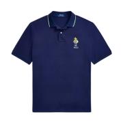 Ralph Lauren Marinblå polotröja med björn Blue, Herr