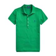 Ralph Lauren Bomull Polo Slim Fit Skjorta Green, Dam