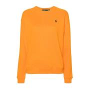 Ralph Lauren Orange sweatshirt med logotyp Orange, Dam