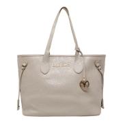 Carlo Colucci Elegant Shopper med präglat logotyp Gray, Dam