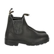 Blundstone Svart Läder Glitter Ankelboots Black, Dam