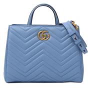 Gucci Vintage Pre-owned Laeder handvskor Blue, Dam