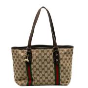 Gucci Vintage Pre-owned Canvas totevskor Brown, Dam