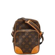 Louis Vuitton Vintage Pre-owned Canvas axelremsvskor Brown, Dam