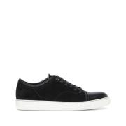 Lanvin Svarta låga sneakers Black, Herr