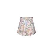 Zimmermann Blommig Akvarell Tuck Shorts Multicolor, Dam