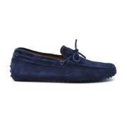 Tod's Blå Läderloafers Elegant Stil Blue, Herr