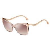 Jimmy Choo Beige Acetat Dam Solglasögon Beige, Dam