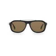 Eyewear by David Beckham Modern Aviator Solglasögon Black, Unisex