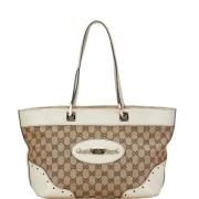 Gucci Vintage Pre-owned Canvas totevskor White, Dam