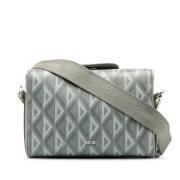 Dior Vintage Pre-owned Canvas axelremsvskor Gray, Herr