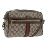 Gucci Vintage Pre-owned Canvas gucci-vskor Beige, Dam