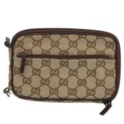 Gucci Vintage Pre-owned Canvas gucci-vskor Beige, Dam