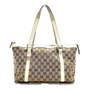 Gucci Vintage Pre-owned Canvas handvskor Beige, Dam