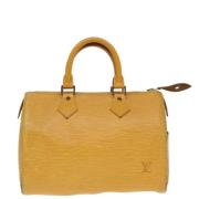 Louis Vuitton Vintage Pre-owned Laeder handvskor Yellow, Dam