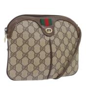 Gucci Vintage Pre-owned Laeder axelremsvskor Beige, Dam