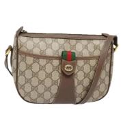 Gucci Vintage Pre-owned Laeder axelremsvskor Beige, Dam