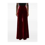 Giambattista Valli Burgundy Sammet Byxor Red, Dam