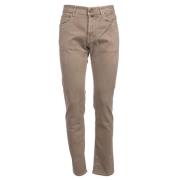 Jacob Cohën Slim Fit Bard Jeans med Broderat Logotyp Brown, Herr