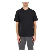 Paolo Pecora Bomull T-shirt med rund hals Black, Herr