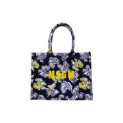 Msgm Stilren Toteväska med Dubbla Handtag Multicolor, Dam