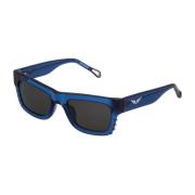 Zadig & Voltaire Blå Acetat Dam Solglasögon Blue, Dam