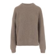 Khaite Beige Cashmere Crew Neck Sweater Beige, Dam