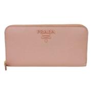 Prada Vintage Pre-owned Laeder plnbcker Pink, Dam